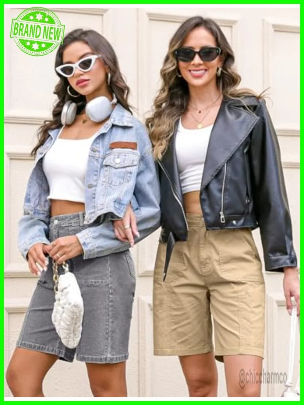 Women's Bermuda Shorts Denim Stretchy Cotton Jorts with Pockets Casual Relaxed